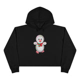 Kawaii Penguin Crop Hoodie, Cute Animal Lover Gift, Cozy Winter Top, Japanese Style Sweatshirt, Adorable Graphic Jumper