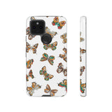 Butterflies Tough Cases, Phone Case, Protective Cover, Butterfly Pattern, Gift for Her, Unique Phone Accessory