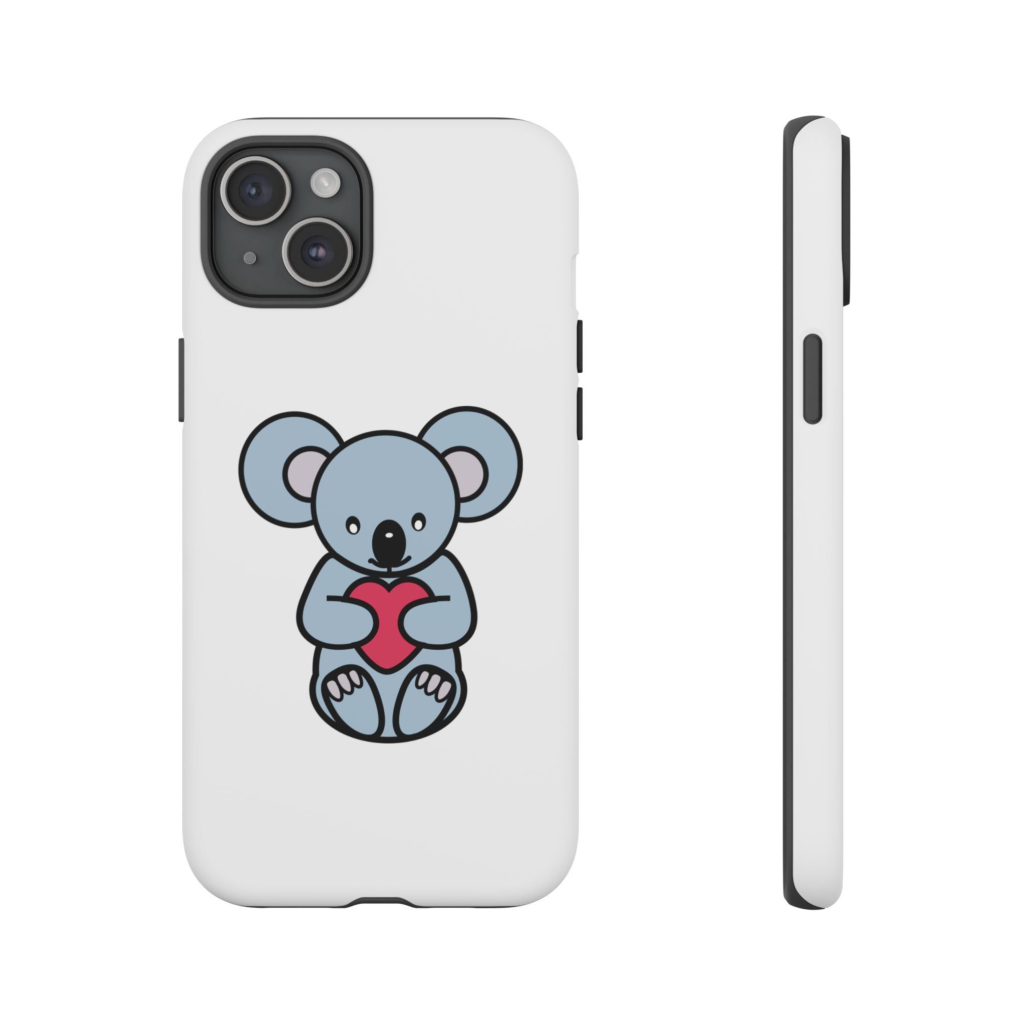 White Cute Coala Tough Cases