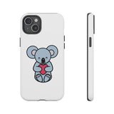 White Cute Coala Tough Cases