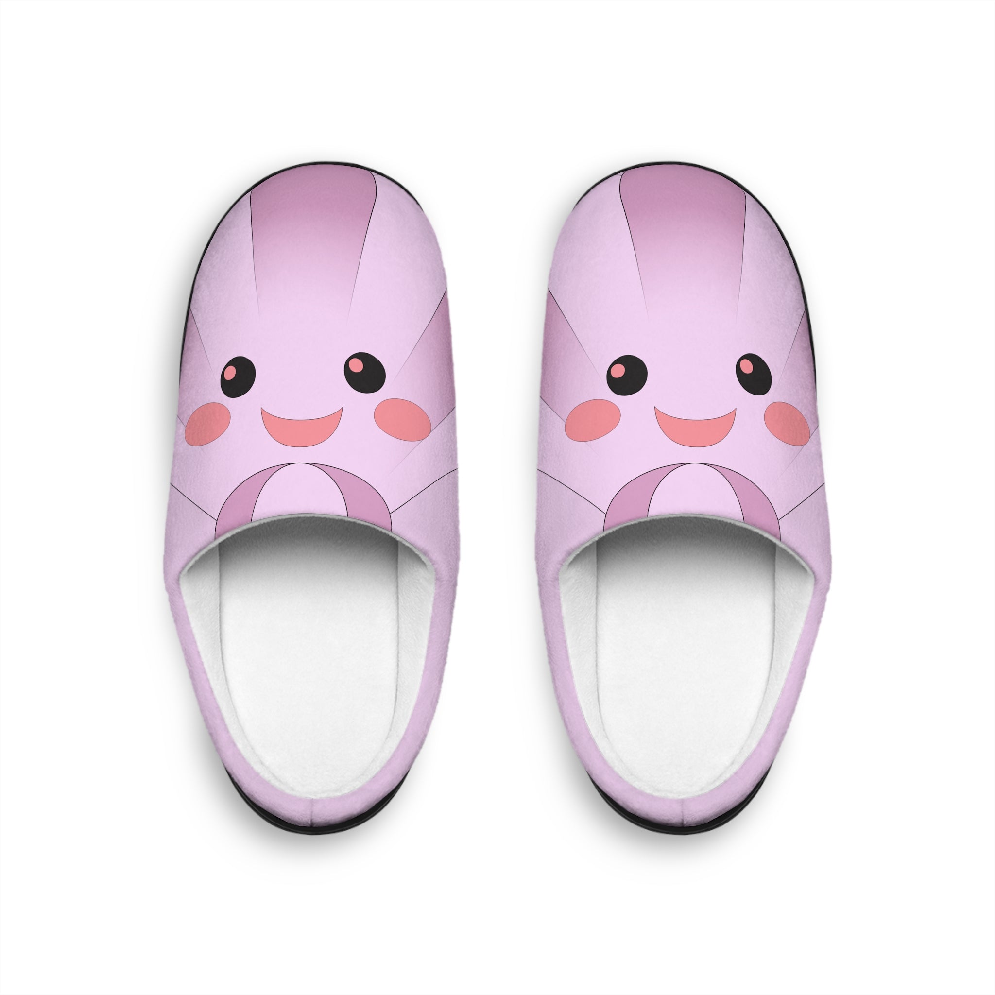 Kawaii Shell Slippers - Cute Plush House Shoes - Women's Bedroom Footwear - Indoor Slip-Ons