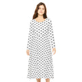 Dance Dress - Black Spiders White Print