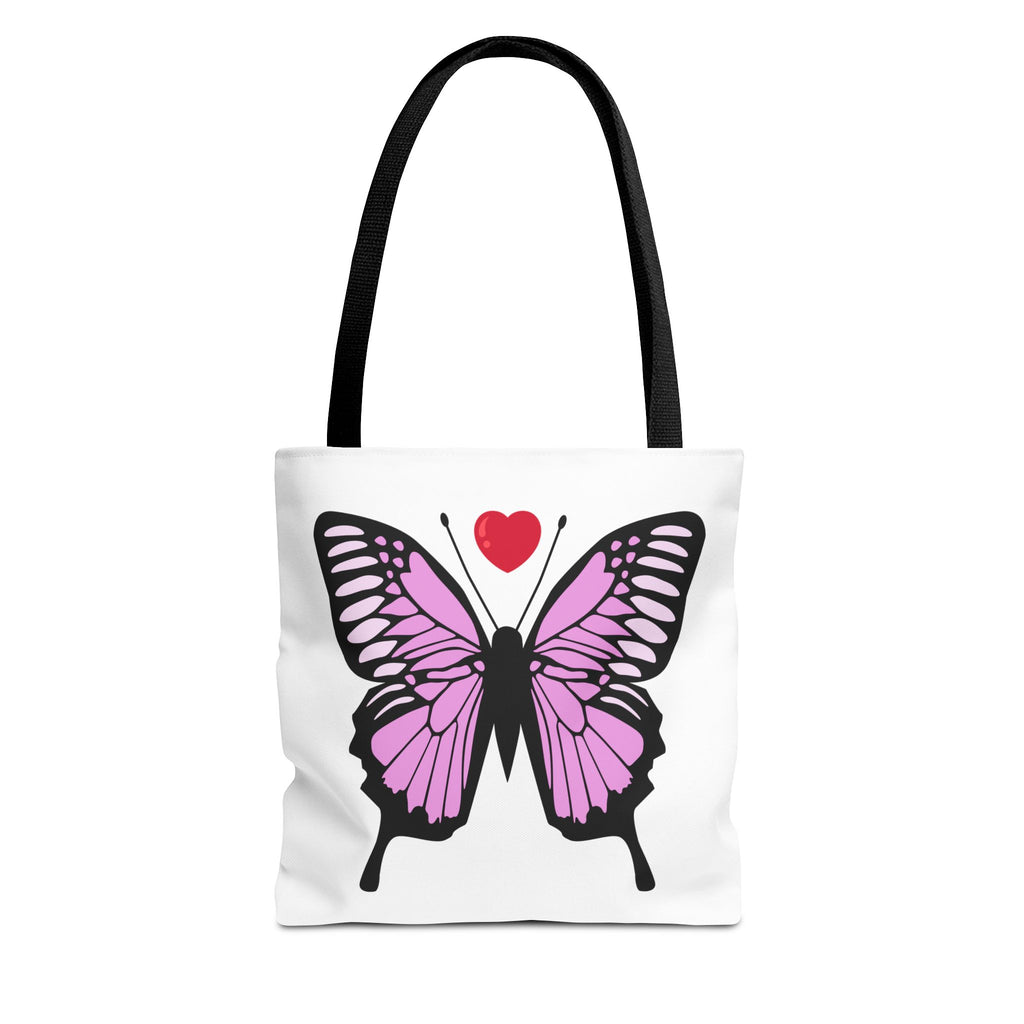 Pink Butterfly Tote Bag - Feminine Floral Design