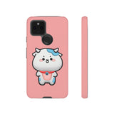 Kawaii Cow Tough Cases - Cute Animal Phone Cover for iPhone Galaxy Pixel, Cow Lover Gift, Animal Print Phone Case, Protective Smartphone