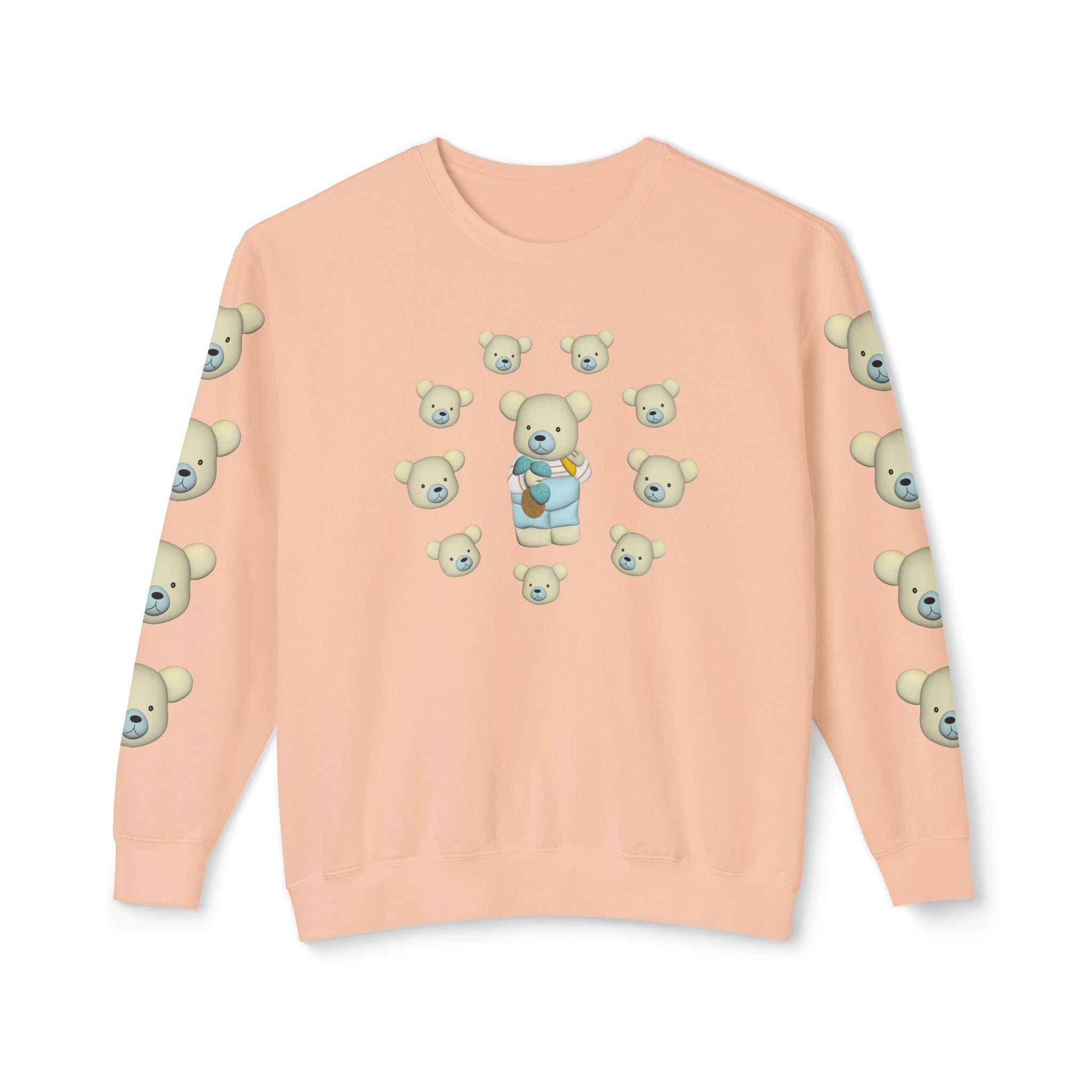 Garden Bear and Bear Heads Sweatshirt, Cute Wildlife Jumper, Nature Lover Gift, Cozy Outdoor Apparel, Woodland Animal Clothing, Forest