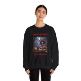 Halloween Doll With a Mix of Scary and Sweet Unisex Heavy Blend™ Crewneck Sweatshirt