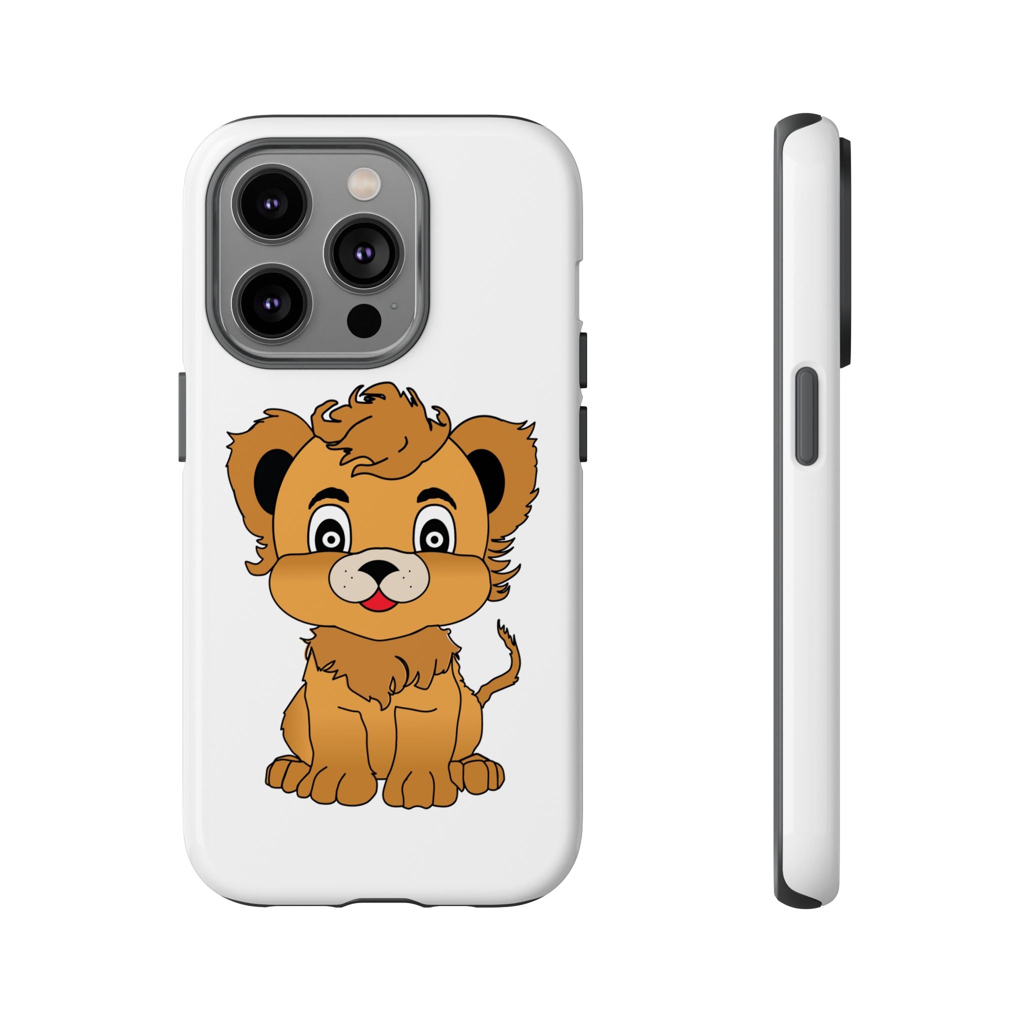 Cute Lion Tough Cases, Lion Phone Cases, Animal Print Phone Cover, Protective Case, Safari Theme Accessories