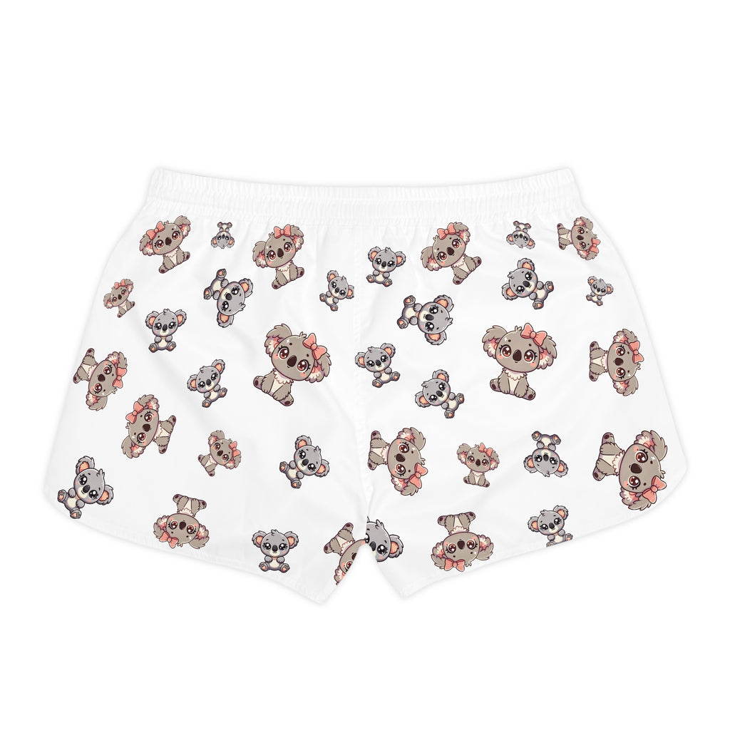 Cozy Koalas Casual Shorts, Cute Animal Print Lounge Wear, Comfy Women's Pajama Bottoms, Sleepwear Gift for Her, Summer Lounge Shorts