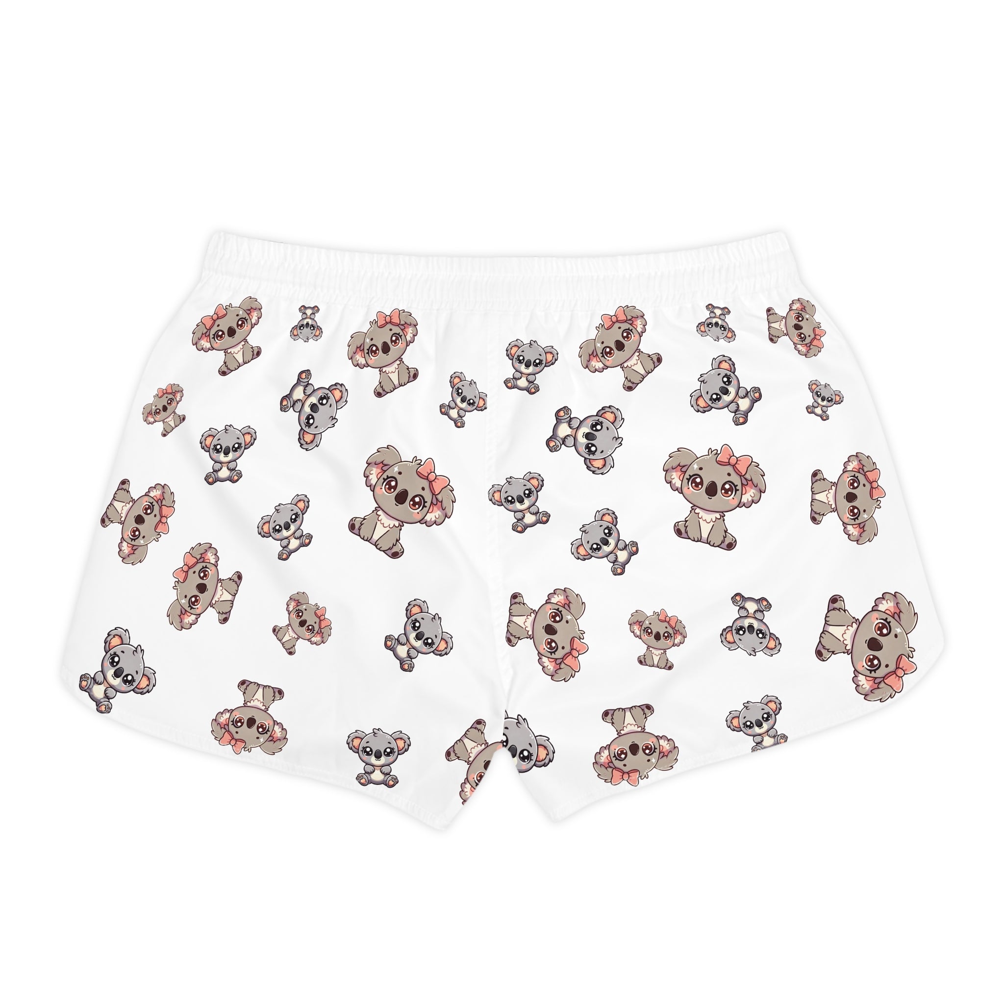 Cozy Koalas Casual Shorts, Cute Animal Print Lounge Wear, Comfy Women's Pajama Bottoms, Sleepwear Gift for Her, Summer Lounge Shorts