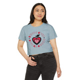 Sweet Core Heart Apple Crop Top — Y2K Indie Soft Girl Festival Tee
