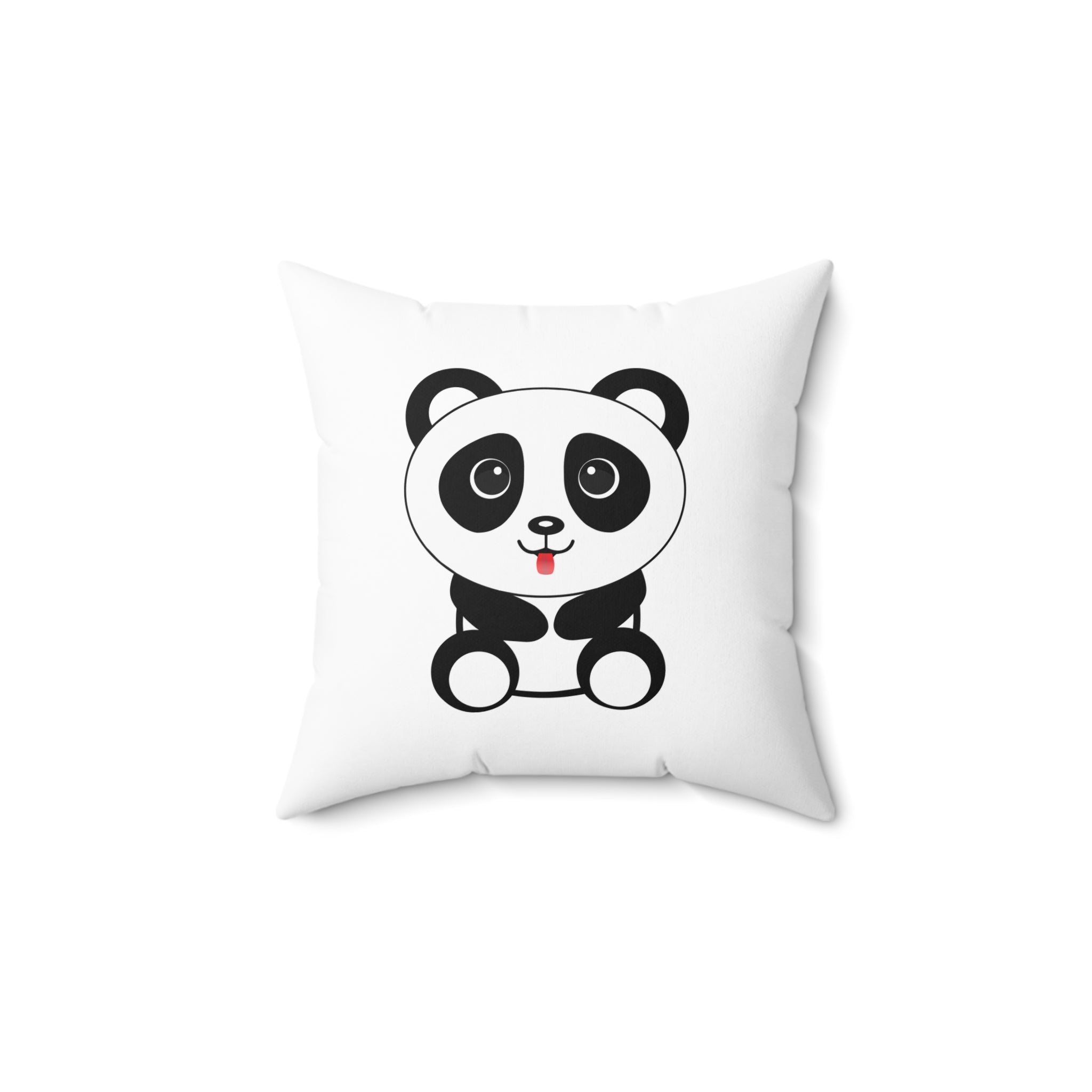 Kawaii Panda Pillow, Cute Animal Decor, Throw Cushion, Bedroom Accent, Home Decor, Gift for Panda Lover