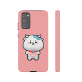 Kawaii Cow Tough Cases - Cute Animal Phone Cover for iPhone Galaxy Pixel, Cow Lover Gift, Animal Print Phone Case, Protective Smartphone