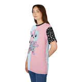 Pastel Skeleton Unisex Tee - Star Sleeves Halloween Costume Shirt