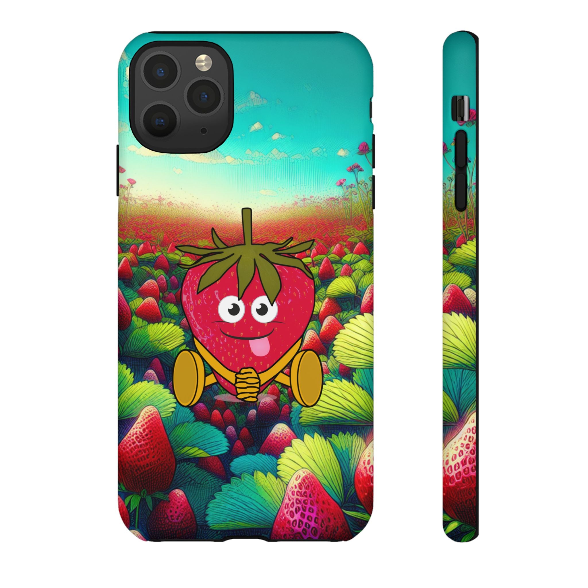 Cute Strawberry in the strawberry fields Tough Cases