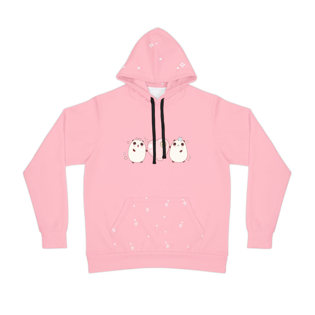 Cute Bears Heart Athletic Hoodie, Bear Lover Gift, Sports Sweatshirt, Workout Hoodie, Cozy Animal Print Jumper, Gift for Hiker