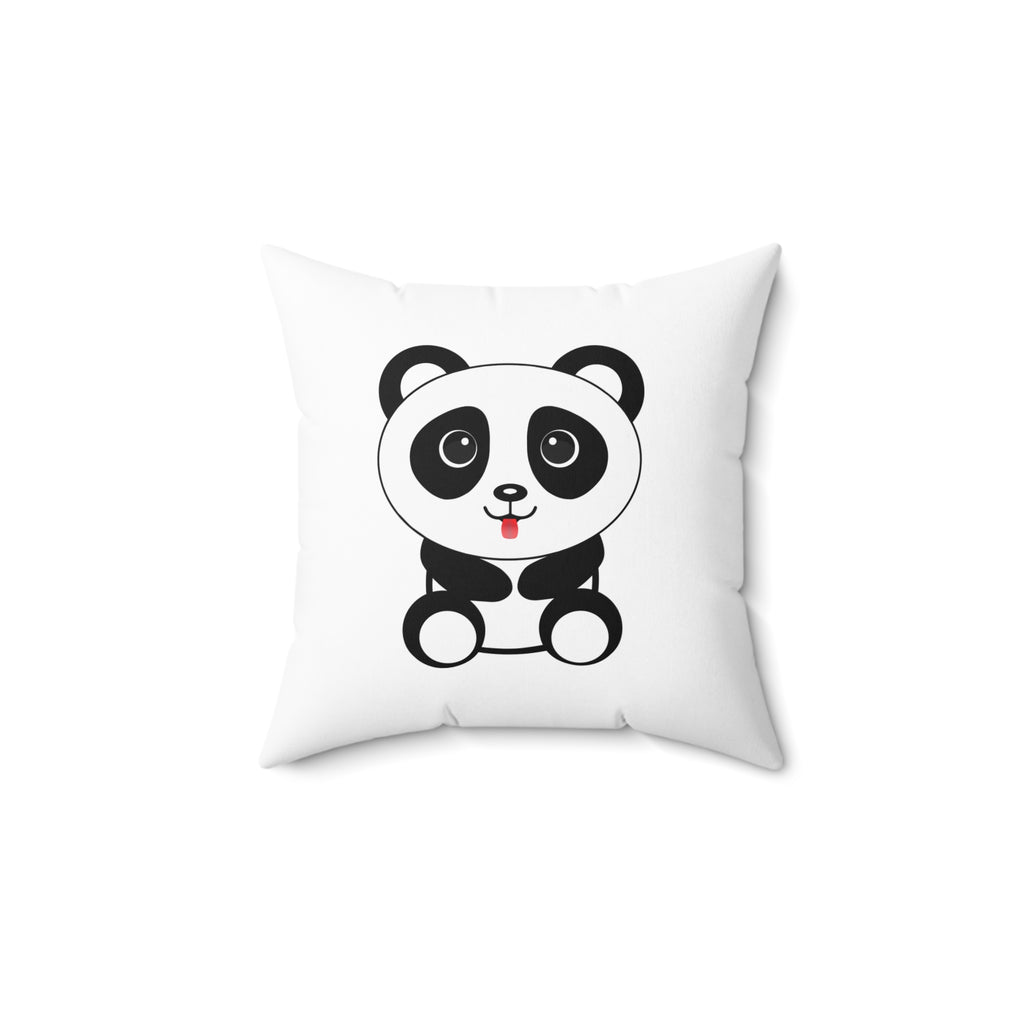 Kawaii Panda Pillow, Cute Animal Decor, Throw Cushion, Bedroom Accent, Home Decor, Gift for Panda Lover