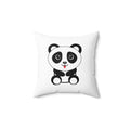 Kawaii Panda Pillow, Cute Animal Decor, Throw Cushion, Bedroom Accent, Home Decor, Gift for Panda Lover