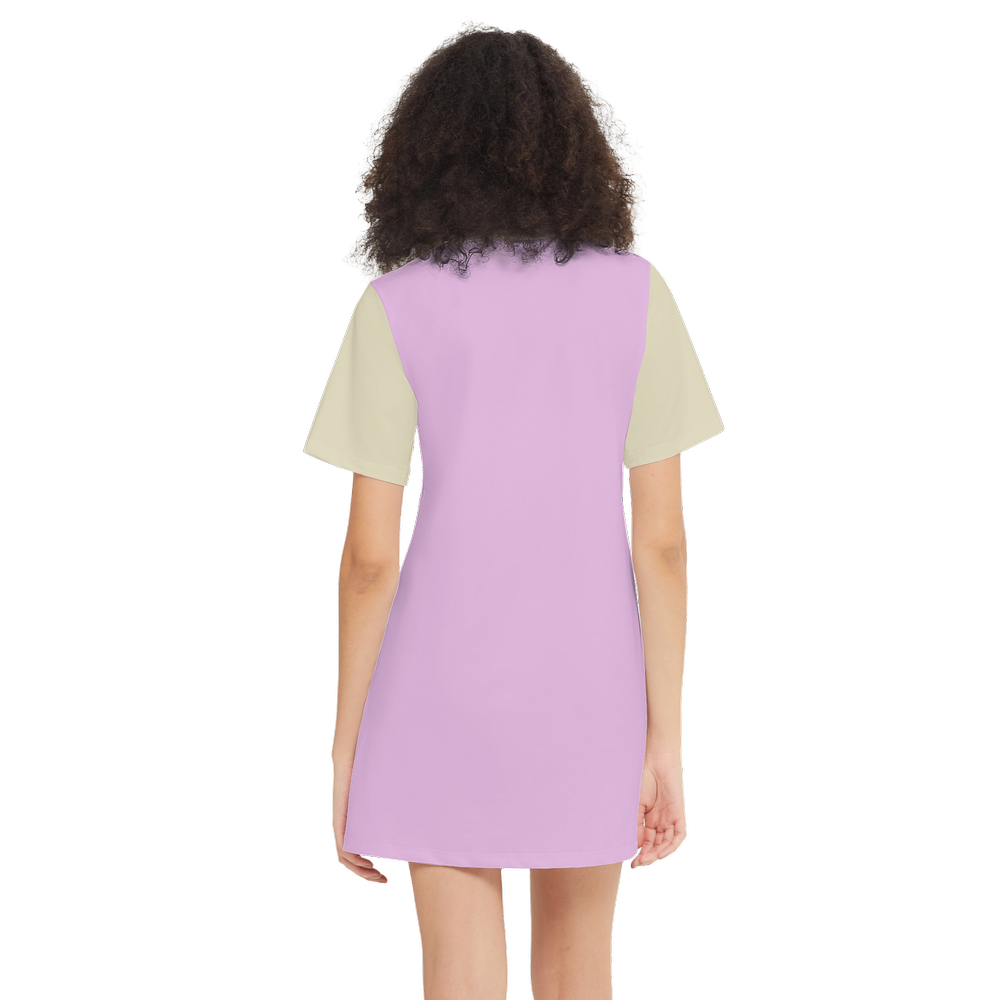I am your Plush Bear Short-Sleeve T-Shirt Dress-Heavyweight 225g