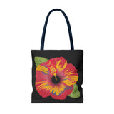 Poppy Tote Bag - Floral Canvas Shoulder Bag for Women, Flower Printed Grocery Tote, Reusable Shopping Handbag, Eco-Friendly Beach Bag, Gift