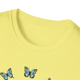 Koala Heart T-Shirt, Cute Animal Tee, Butterfly Graphic Shirt, Nature Lover Gift, Wildlife Lover Top