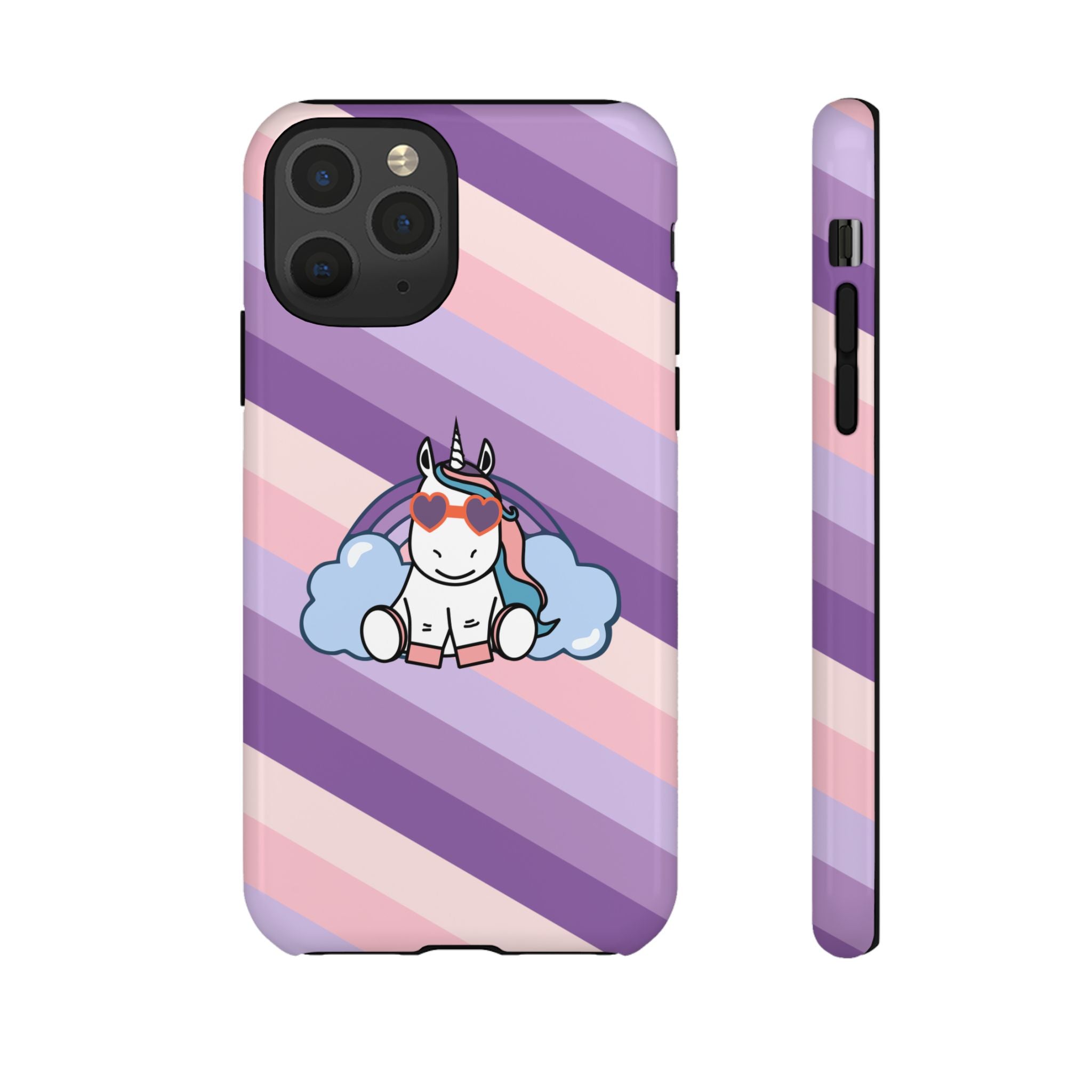 iPhone Unicorn Rainbow Tough Cases, Rainbow Unicorn Phone Covers, Unicorn Lover Gifts, iPhone Accessories, Protective Phone Cases