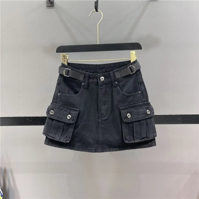 Women’s Summer Denim Mini Skirt – Casual Short Skirt with Pockets | Cute Fashion Outfit