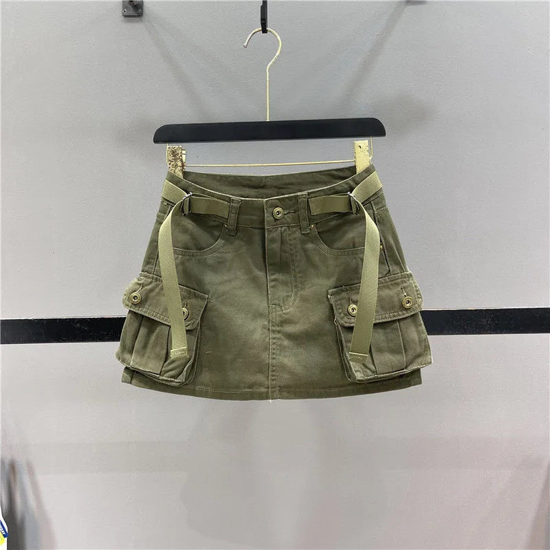Women’s Summer Denim Mini Skirt – Casual Short Skirt with Pockets | Cute Fashion Outfit