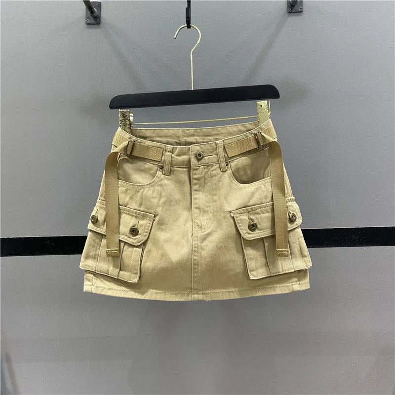 Women’s Summer Denim Mini Skirt – Casual Short Skirt with Pockets | Cute Fashion Outfit