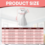 Cherry Print A-Line Mini Dress – Cute Short Sleeve Summer Dress