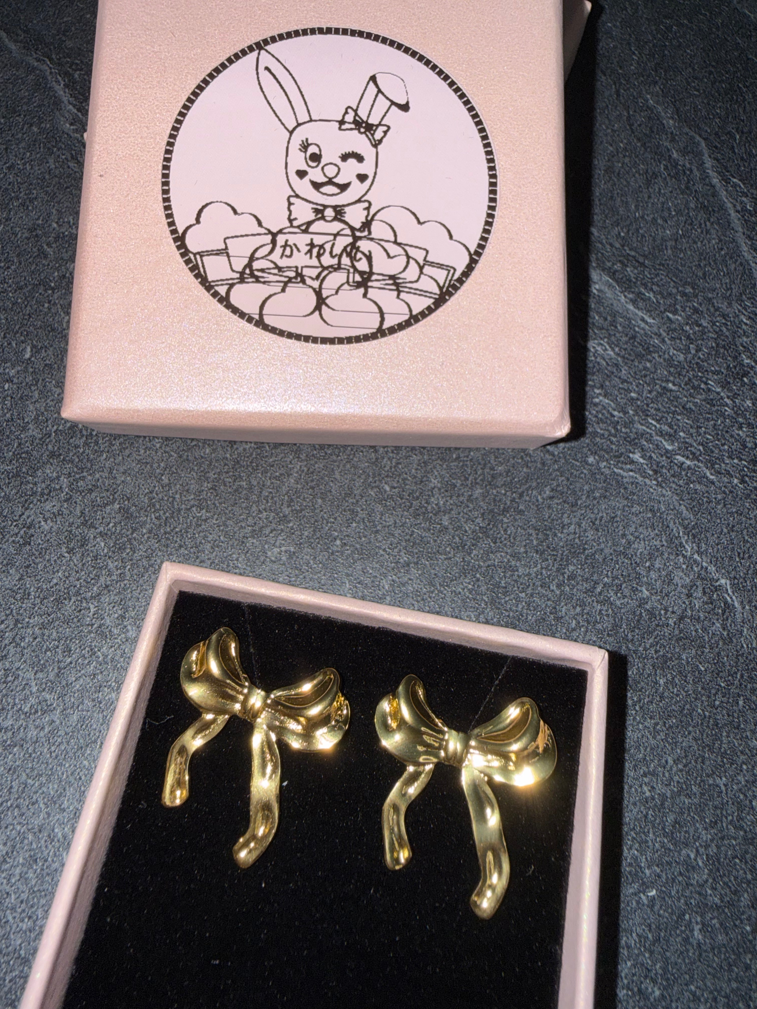Gold-Tone Statement Earrings – Cute Stainless Steel Style Jewelry