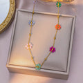 18K Gold PVD Stainless Steel Necklace – Waterproof Layering Jewelry