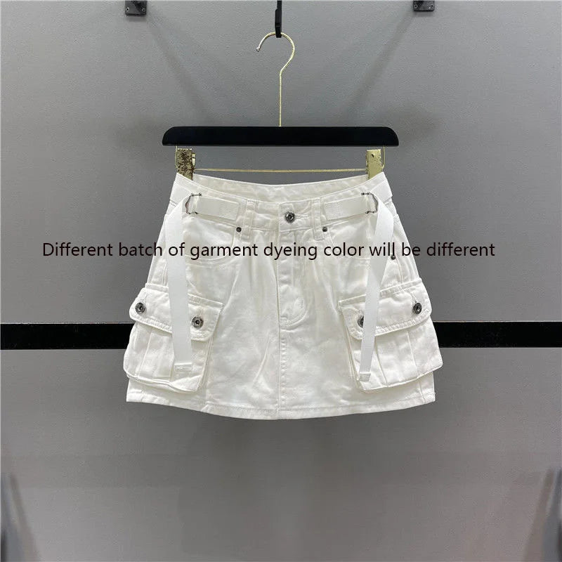 Women’s Summer Denim Mini Skirt – Casual Short Skirt with Pockets | Cute Fashion Outfit