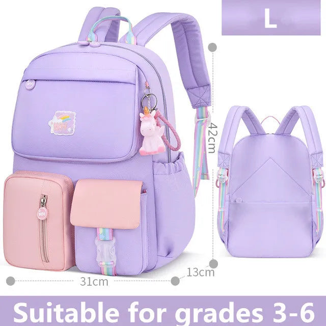 Korean fashion shoulder school bag (Waterproof)