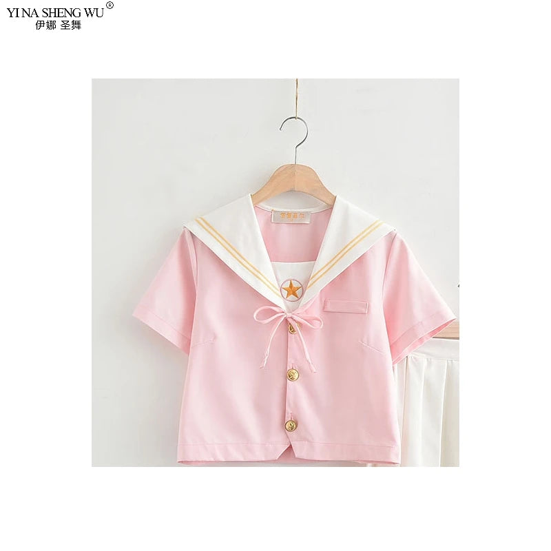Sakura Pink Japanese School Uniform | Kawaii Sailor Suit