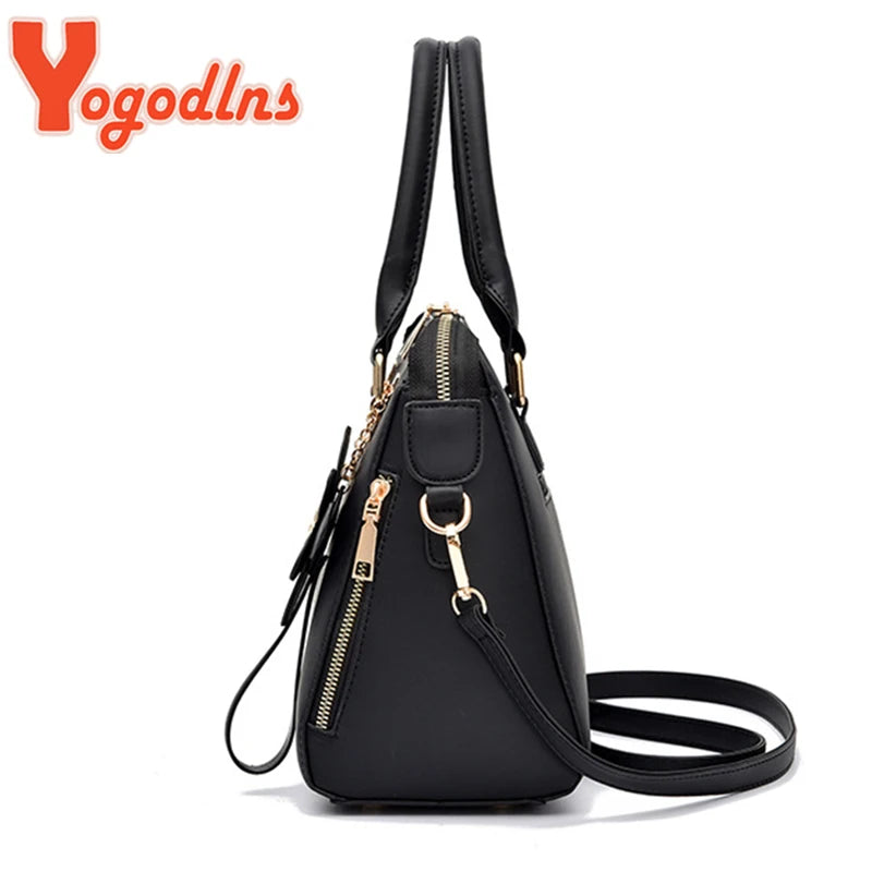 Luxury Embroidery Handbag For Women PU Leather Tassel Crossbody Bag