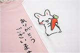 Japanese Style Rabbit Kawaii Women T Shirt