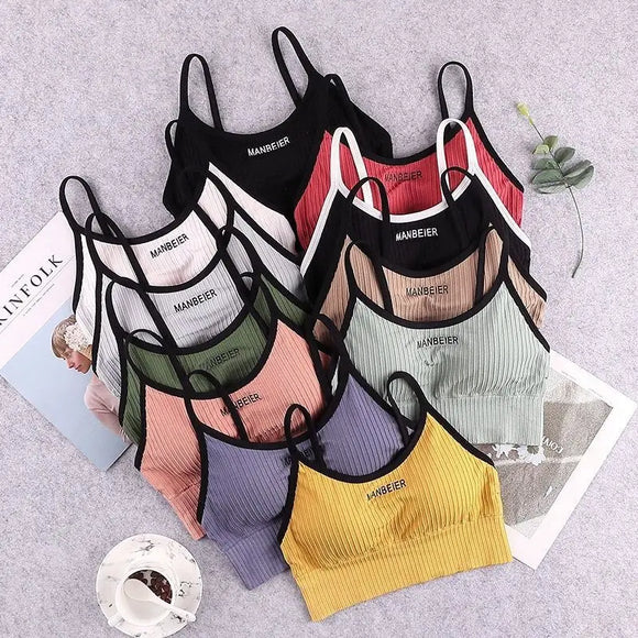 Women's Cotton Sports Bra – Soft Tube Crop Top for Gym, Yoga, or Daily Wear | Comfortable & Breathable Underwear