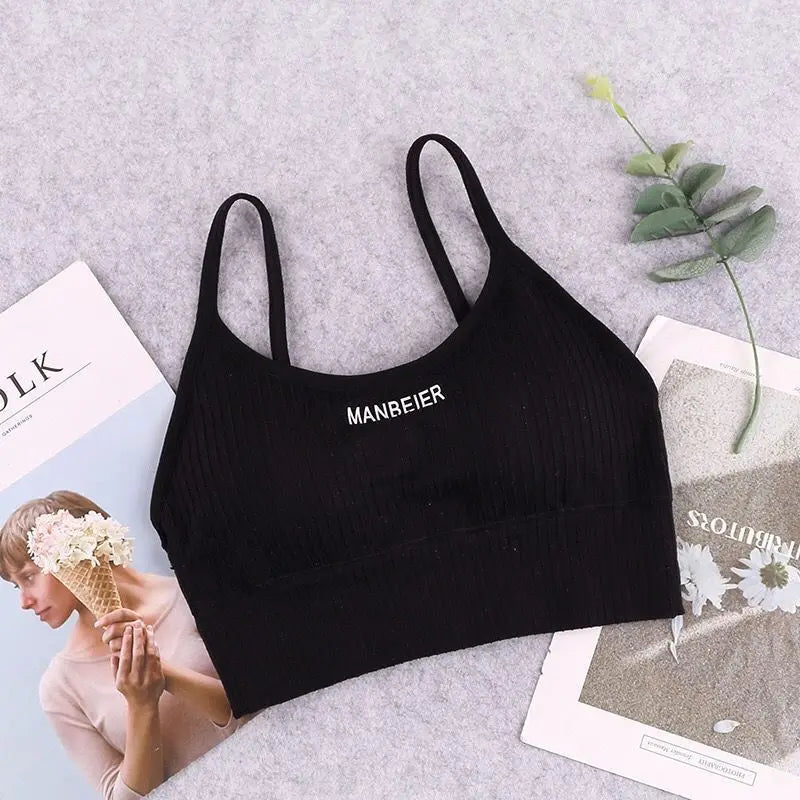 Women's Cotton Sports Bra – Soft Tube Crop Top for Gym, Yoga, or Daily Wear | Comfortable & Breathable Underwear