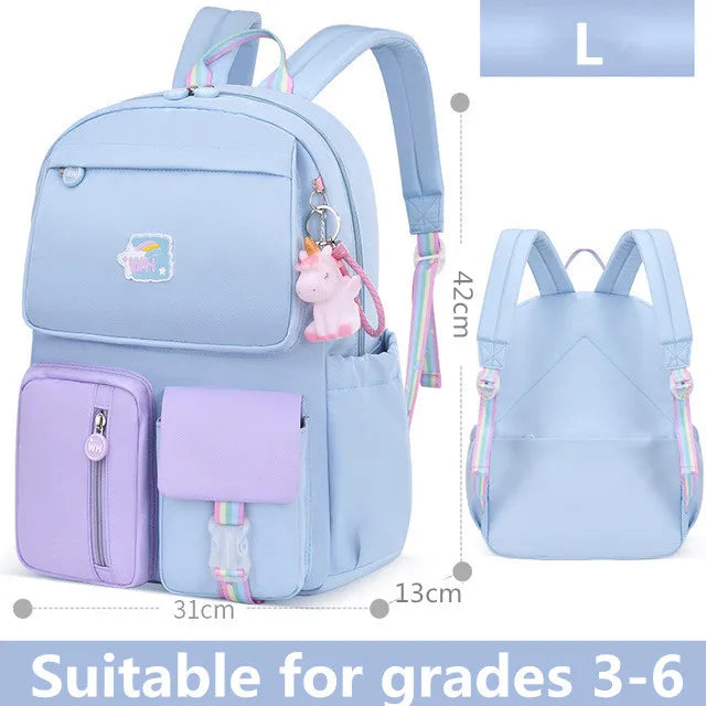 Korean fashion shoulder school bag (Waterproof)