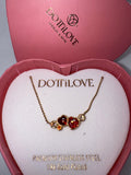 Red Heart Necklace – Stainless Steel Cherry Heart Pendant | Gold & Silver
