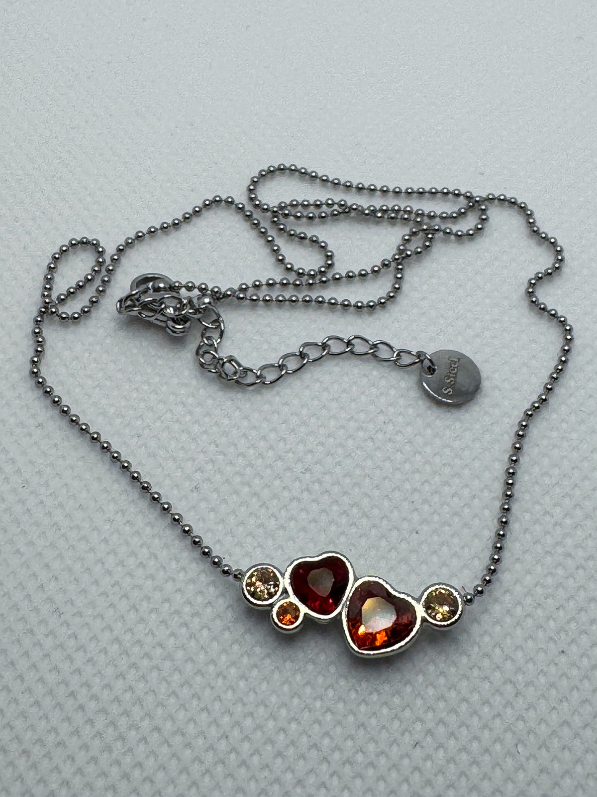 Red Heart Necklace – Stainless Steel Cherry Heart Pendant | Gold & Silver