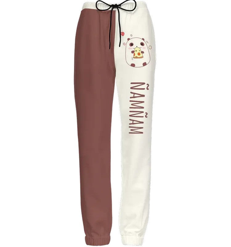 Kawaii Panda Cheese Casual Fit Jogging Pants-Cotton Feel