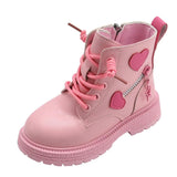 Cute and Stylish Pink Princess Boots for Kids with Soft Cotton Lining