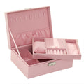 Luxury Vintage Style Jewelry Organizing Double Storage Green/Pink