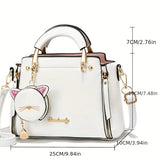 Women’s Fashion Cat Handbag – Top Handle Satchel & Shoulder Bag | Cute & Stylish Purse for Ladies