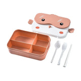 School Kids Bento Lunch Box Rectangular Leakproof Plastic Anime Portable Microwave Food Container School Child Lunchbox