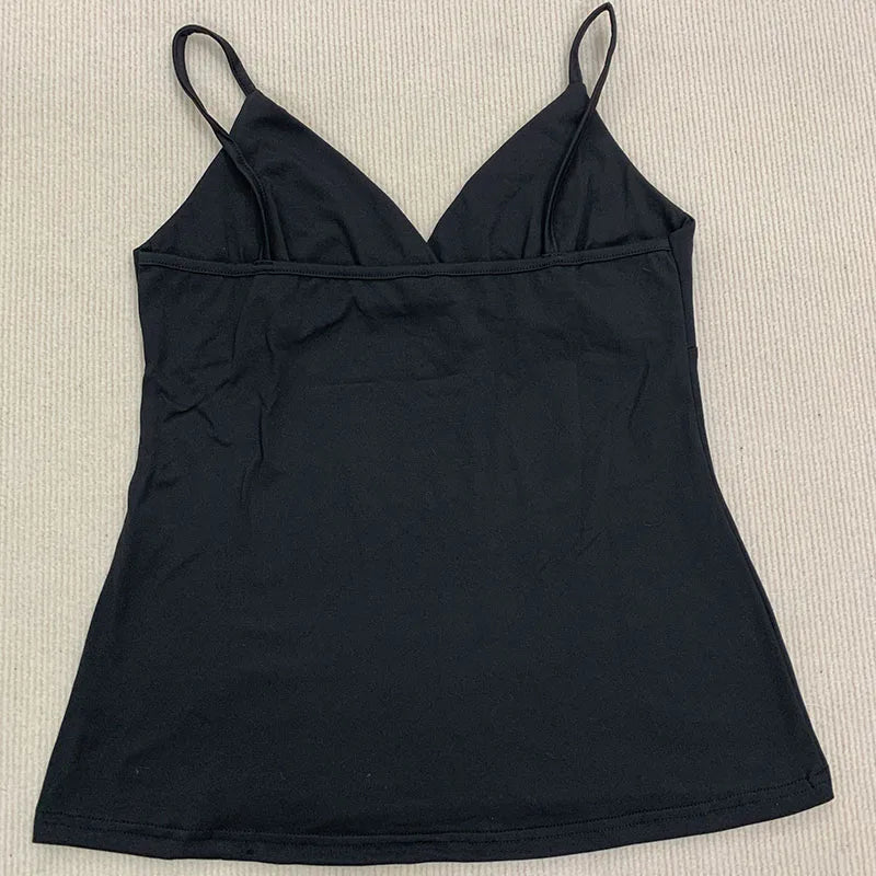 Harajuku Flower Print Tank Top – Women’s Gothic Rhinestone Cami | Vintage Black Off-Shoulder Summer Vest