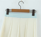 Autumn & Winter Cute Kawaii White Stitching Skirt