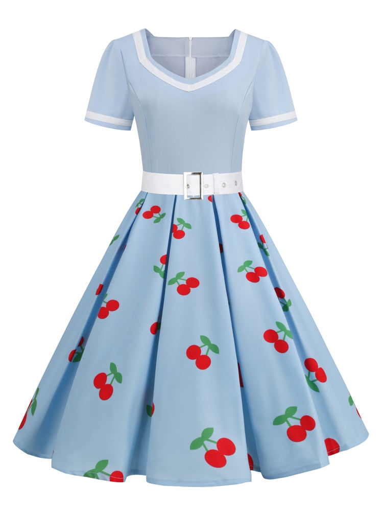 Strawberry Delight a Nostalgic Journey Through 50s Pinup Elegance