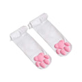 Cute 3D Cat Paw Knee High Socks | Kawaii Plush Paw Print Stockings for Women & Girls